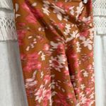 Aerie OFFLINE Brown Pink Floral Crossover 7/8 Leggings Photo 2