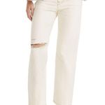 Levi's NWT Levi’s Ribcage Straight Ankle Jeans Light Wash Snap Front Distressed 31W 27L Photo 8