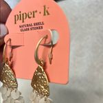 Piper  K | Gold Fish Seashell Earrings 🌊🐟🐚 Photo 3