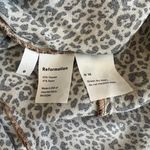 Reformation Women’s Zelda Leopard Animal Print 3/4 Tie Sleeve Midi Dress Size 0 Photo 8