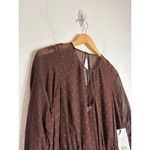 Revolve NWT Bailey 44 Candace Dress Size 0 Brown Polka Dot Puff Sleeve Chiffon  Photo 6