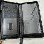 Bradford Exchange Black Leather Silly Kitty Cat Print Full Zip Photo 4