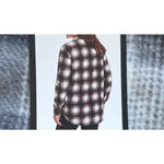 Eddie Bauer  Women's Black and Cream Microfleece Shirt Jacket L Photo 3