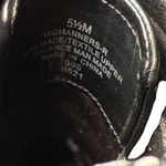 Guess  Black Leather Lace Up High Heel Platform Ankle Boots Women's Size 5.5M‎ Photo 2