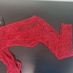 Frederick's of Hollywood  Red Sheer Lace Bodysuit Size XL NWT Red Bodysuit Photo 3