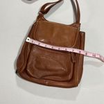 Genuine Brown Leather Crossbody Bag With Multiple Compartments Photo 1