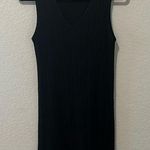 LNA  Black Ribbed Choker Mini Dress, Size XS Photo 0