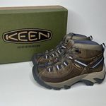 Keen New  Women's TARGHEE II MID Waterproof Hiking Boot, Goat/Crown Blue, Size 6 Photo 1