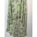 As You Wish As U Wish Women's Floral Print V-Neck High Low Hem Dress Green Size Medium Photo 4