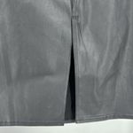 a.n.a  Black High-Rise coated denim Midi Skirt casual modest 12 fall neutral Photo 8