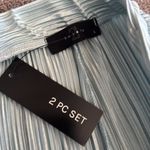 SAINTS Pleated Halter & Pants Two Piece Set SIZE L Blue Size L Photo 2