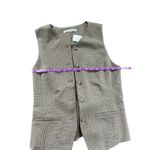 Abercrombie & Fitch Abercrombie Fitch Houndstooth Vest Waistcoat Button Front Layering NWT Photo 4
