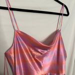 Likely NWT  Vittoria Tie Dye Satin Midi Dress Pink Violet Size 6 Photo 6