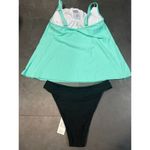 Green and black‎ two piece swimwear size small A Photo 1