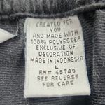 Oleg Cassini Underline Black White Stripe Sport Jogger Pants Large Photo 2