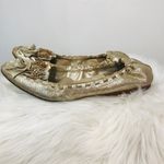 Jack Rogers Women's Tansy Flower gold flats  MOC sz 8.5. Photo 3