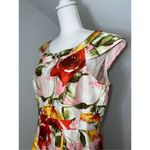 Robbie Bee Women’s Floral Fit & Flare Pleated Dress 16 Wedding Guest Garden Photo 3