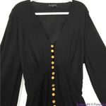 Eloquii New!   black 100% cotton Flare Sleeve Romper,‎ 18 Photo 4