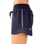 Lululemon Hotty Hot Navy Blue Elastic Waist Stretch Athletic Running Shorts 2 Photo 1