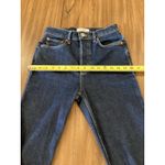 RE/DONE Revolve  90s high rise ankle crop Dark rinse button up straight Jeans 25 Photo 3