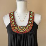 Boston Proper  | Black Beaded Neckline Tank Top Sz XS Photo 1
