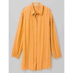 prAna  Women’s Fernie Cover-Up Button Down Shirt Top Longsleeve in Solstice S Photo 1