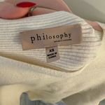 Philosophy XS  White Boatneck Sweater Photo 3