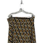 LuLaRoe Black Yellow Diamond Geometric A-Line Skirt Size XL Stretch Whimiscal Photo 1