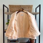Loft Ann Taylor Cotton Blend Woven Pique Pink Career Blazer Jacket, 8 Photo 4