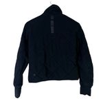 Lululemon Forever Warm Reversible Quilted Zip Jacket Womens 6 Black 100% Cotton Photo 7