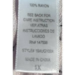 M. Fasis Women's Pink Purple Floral Button Front Tie Waist Size 1X 23 1/2" Long‎ Photo 3