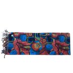 Fraas Luxury Multicolor Abstract Scarf — Bold Artistic Print Red Photo 1