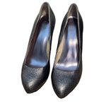 Calvin Klein Womens Elita Cosmopolitan Pump Heel Shoes Metallic Silver Size 6.5 Photo 1