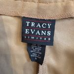 Tracy Evans  tan beige faux suede pants Photo 2