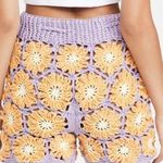 Tach nwt Gloria crochet knit granny square high waisted shorts size medium Photo 1