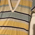 Truly Madly Deeply Gold and Blue Fitted Short Sleeve Tee Photo 1