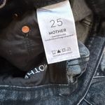 MOTHER the Insider Crop Step Fray in Train Stops Size 25 Denim Ankle Jean Black Photo 10