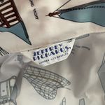 American Vintage Vintage 70s Novelty Art To Wear Boat Textbook Button Down Shirt Dagger Collar M Photo 6