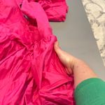 Hot Pink Ruffle Tiered Maxi Dress V Neck Tie Back Occasion Party Size XL Photo 2