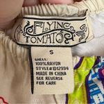 Flying Tomato  Colorful Red Floral Tapestry Halter Style Maxi Dress Small Photo 8