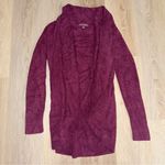 Barefoot Dreams  Cozy Chic Lite Knit Cardigan in Burgundy - Size Medium Photo 1
