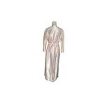 Vintage Lorraine Peignoir Set | Blush Pink Satin Nightgown & Robe | 1980s Embroi Photo 2