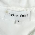 Bella Dahl High-low Hem Button-up Tencel Shirt In White Size S Photo 8