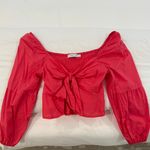 Pink Puffy Blouse Photo 4