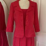 Talbots hot pink dress and jacket set fit and flare Photo 5