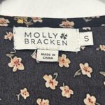 Molly Bracken  Black and Gold Floral Blouse Size Small Photo 2
