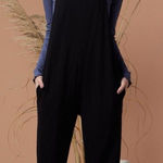 Known Supply Cadence Jumpsuit Black Size Small Comfy Quiet Luxury Lagenlook Photo 0