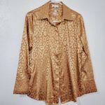 ACOA Leopard Satin blouse Size M Photo 6