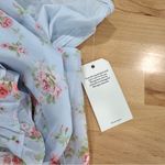 Abercrombie & Fitch Blue Ruffle Strap High Low Maxi Dress NWT size Large Photo 6