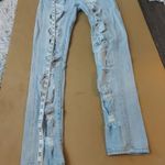 BLANK NYC Light Wash Distressed Skinny Denim Jean No Size Casual Biker Skater Photo 2